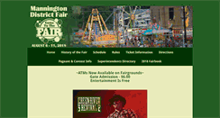 Desktop Screenshot of manningtondistrictfair.org