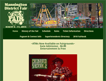 Tablet Screenshot of manningtondistrictfair.org